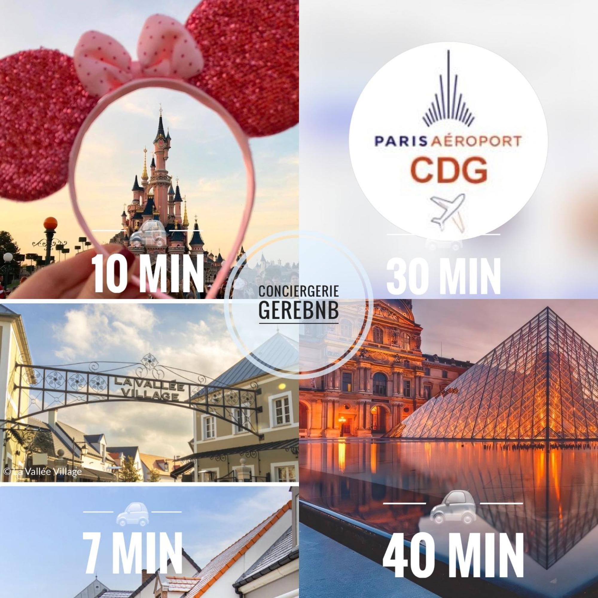 Duplex Moderne 8Per&3Ch&10 Min Disney&Parking Free Magny-le-Hongre Esterno foto
